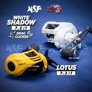 [MSF] Sawa-D White Shadow & Lotus Fishing Reel | Kekili Pancing Mancing BC Fishing Baitcasting Bujuk