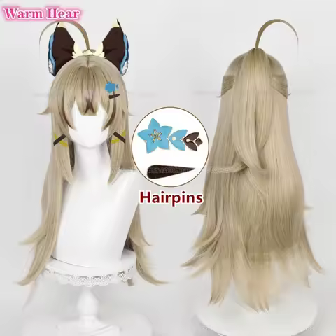 New! Kirara Cosplay Wig Anime Long 75cm Flaxen Dyed Brown Wig Heat Resistant Synthetic Cosplay Anime