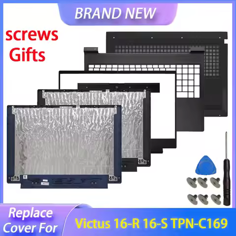 Replace Cover For Victus 16-R 16-S TPN-C169 TPN-C170 Laptop LCD Back Cover Front Bezel Palmrest Lowe