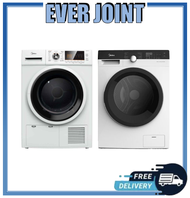 [Bulky] MIDEA MD820W CONDENSER DRYER (8KG) + MIDEA MF928W FRONT LOAD WASHER (9KG)