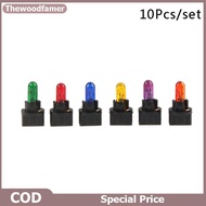 thewoodfamer 10PCS T5.5 Led Bulb W1.2WCar Interior Lights Dashboard Heating Indicator Wedge Auto Ins