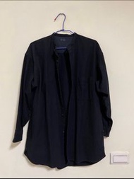 Muji labo立領襯衫