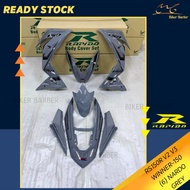 [READY STOCK] COVERSET/BODYSET HONDA RS150/RS150R V2 WINNER 150 (6) NARDO GREY