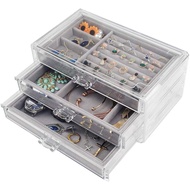 3 Tier Acrylic Jewelry Storage Box / Accessories Storage Organizer s3XC