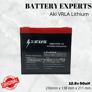 Aki Baterai Battery VRLA Zeus Lithium 50 Ampere 12v50ah 12v 50ah