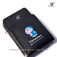 JIMSHONEY Doraemon Bag Fashion Kids Free Box Exclusive Mini Sling Bag - Tas Anak Cartoon Character Remaja - Tas Original Jims Honey