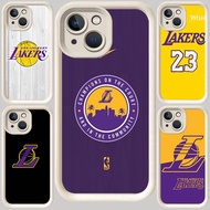 M-121 Lakers White Casing for iphone 13 6s 8 14 7 6 Plus Pro Max