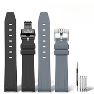 Fit Omega Speedmaster Co-Branded Planet Series 300 Arc Interface Waterproof Silicone Watch Band 20mm