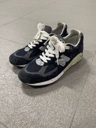 New Balance M990NV2 海軍藍 D楦 女鞋 23.5cm