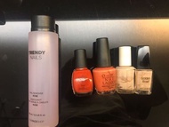 1 nail polish remover (brand new) 4 nail polish including IPO and Essie