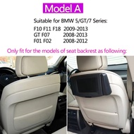 Leather Car Seat Backrest Panel Storage Pocket Cover For BMW 5 7 GT Series F10 F11 F01 F02 F07 2009-