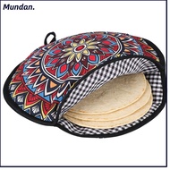 MUNDAN Tortilla Warmer Pouch, Insulated Heat Microwavable Tortilla Keeper, Premium Reusable 12 Inch 