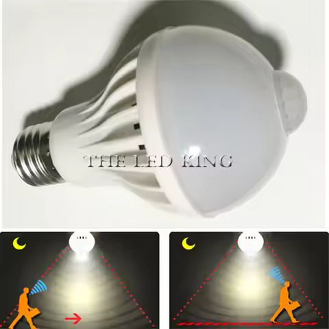 LED PIR Motion Sensor Bulb 5W 7W 9W 12W 15W E27 220V + Led Bulb Sound Sensor 3W 5W 7W Auto Smart Bul