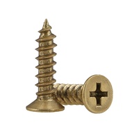 M3 M3.5 M4 M5 Brass Phillips Countersunk Head Self-Tapping Screw Pure Copper Wood Screw All Copper Flat Head Self-Tapp