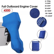 420D 6-225HP Boat Full Outboard Engine Cover Protection For 6-225HP Motor Waterproof Sunshade Dust-proof