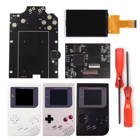 Hispeedido DMG GB IPS V5 Pro LCD Backlight Screen Kit OSD Menu For Game Boy Classic DMG GBO W/ Pre-c