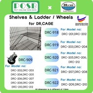 DR.CAGE Shelves & Ladder / Wheels for Pet Cages  / Rak & Tangga / Roda  Sangkar