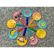 Laminated Reward Props for Kids Educational Materials ESL Reward Props