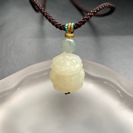 免費開光 天然 和田玉 白玉 招財貔貅 小丸子 貔貅項鍊 送禮 客製