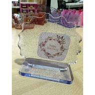 Happy Anniversary Pupple Frame choose word gift frame.