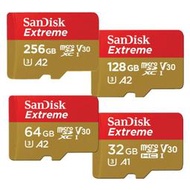 SanDisk Extreme 32G 64G 128G 256G MicroSD 記憶卡 4K GoPro