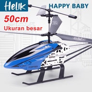 Helikopter Remote Control Besar 50cm Bahan Paduan Helikopter RC dengan Gyro Mainan Luar Tahan Lama