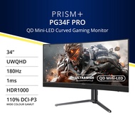 PRISM+ PG34F PRO | 34" UWQHD Ultrawide QD Mini-LED 180Hz Gaming Monitor