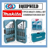 MAKITA D-53693 MULTI DRILL BIT COMBINATION BOX SET ACCESSORIES (17PCS)