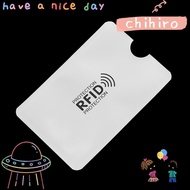 CHIHIRO 10Pcs Card Protector Sleeve Smart RFID Blocking Aluminium Anti Rfid Wallet