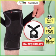 GoodFit sports knee brace, goalkeeper knee brace, thick 4-way stretch, sturdy support strap GF511K