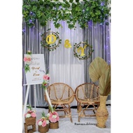 Dekorasi lamaran backdrop VARIASI/Dekorasi lamaran/akadnikah