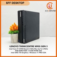 LENOVO THINKCENTRE M90S GEN 3 SFF INTEL CORE I7-12700 8GB DDR5 RAM 512GB NVME SSD USED DESKTOP REFUR