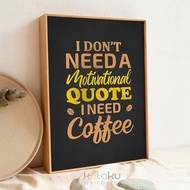 Coffee Quotes Wall Decoration Coffee Theme Poster Home Wall Display