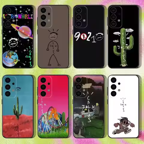 C-Cactus J-Jack Travis Scott Phone Case For Samsung S25,S24,S21,S22,S23,S30,Ultra,S20,Plus,Fe,Lite,N