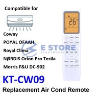 Replacement Air Conditioner Remote for Coway/POYAL OFAAH/Royal Clima/NØRDIS Orion Pro Tesila/Morris 