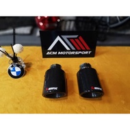 Universal exhaust tips with dry carbon fiber