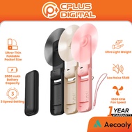 Aecooly Pocket01 Slim Portable Fan, Thin Handheld Fan, Small Foldable Pocket for Travel, Summer, Gif