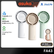 JisuLife FA43 4000mAH HandHeld Fan Life5 Plus Black 6000mah