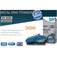 Bendix Metal King Titanium Disc Brake Pad Rear (DB1379MKT) - Subaru Impreza EJ15 EJ16 EJ20 Forester 