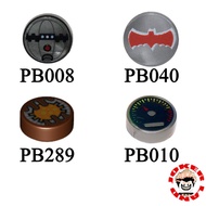 LEGO PART 98138 - TILE, ROUND1 X 1 w DECORATED