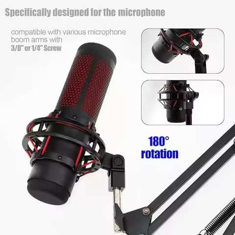 L93A-For Hyperx Quadcast Microphone Stand And Boom Arm Compatible 3/8-Inch Or 1/4-Inch Microphone Ad