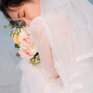 花邊蕾絲頭紗 輕婚紗首選