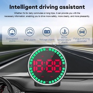 CAHAYA PARKHOR HUD Head Up Display 7-Color Light Car Speedometer KM H-MPH Switching Time & Direction