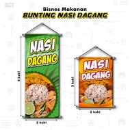 ✨READY DESIGN✨ BUNTING NASI DAGANG - PENIAGA KEDAI / GERAI / MAKANAN / KHEMAH / PASAR MALAM / BAZAAR