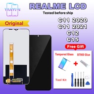 Realme LCD For Realme C11 2020 C15 C12  C11 2021 LCD Original Screen replacement With tempered glass + tools + glue