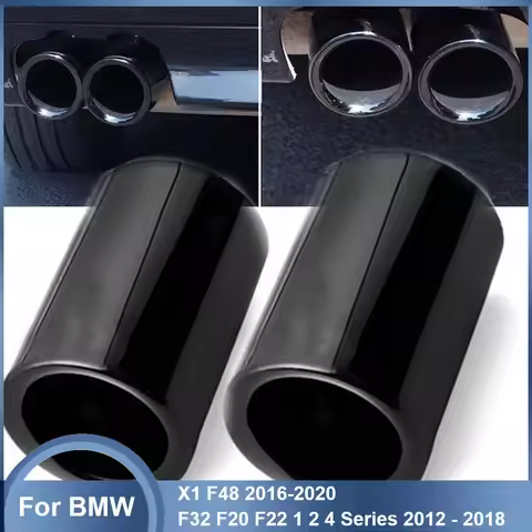 1pcs 70/76mm Car Exhaust Pipe Muffler Cover For BMW X1 F48 2016-2020 F32 F20 F22 1 2 4 Series 2012 2