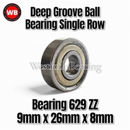 Bearing 629 ZZ Laher Laker Lahar Klahar 629Z 629ZZ 9x26x8mm