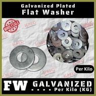 ✴ ♕ ▬ Flatwasher - Plain Washer - Flat washer Galvanized/GI Plated Per Kg