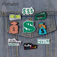 Pinhabit เข็มกลัดเคลือบกระเป๋าสตางค์เข็มกลัดติดปกเสื้อเข็มกลัดเครื่องประดับเข็มติดเงินของขวัญสุดสร้างสรรค์