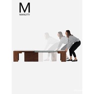 manutti Solid Wood Telescopic Folding Multifunctional Bench Storage Home Bench Transformer Table